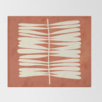 Rust Fern Throw Blanket Gallery Image 2