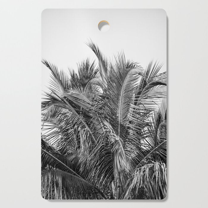 Tropical Black And White Photograph - No 13 Cutting Board Gallery Image 1