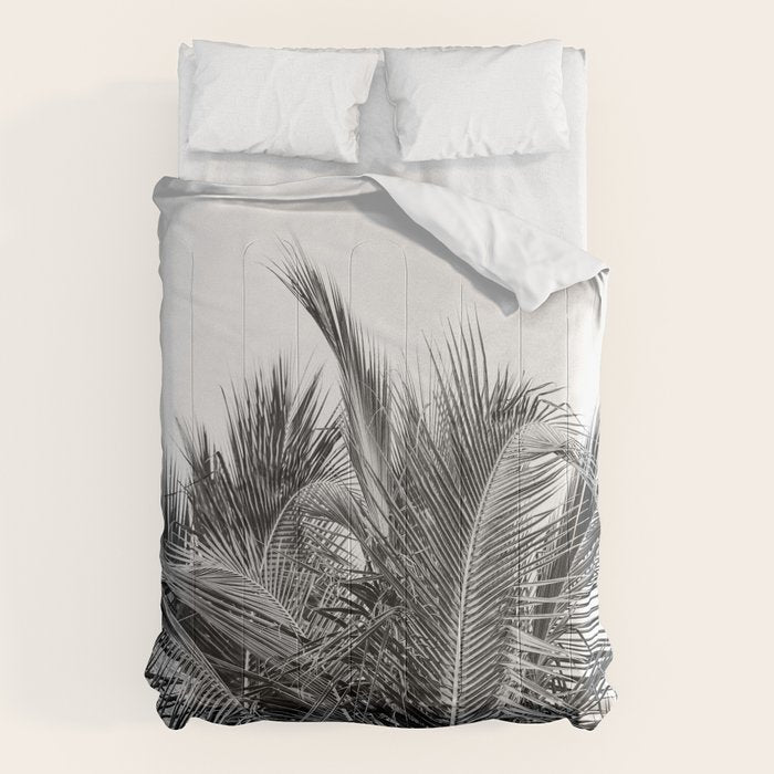 Tropical Black And White Photograph - No 13 Comforter Gallery Image 1