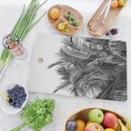 Tropical Black And White Photograph - No 13 Cutting Board Gallery Image 2