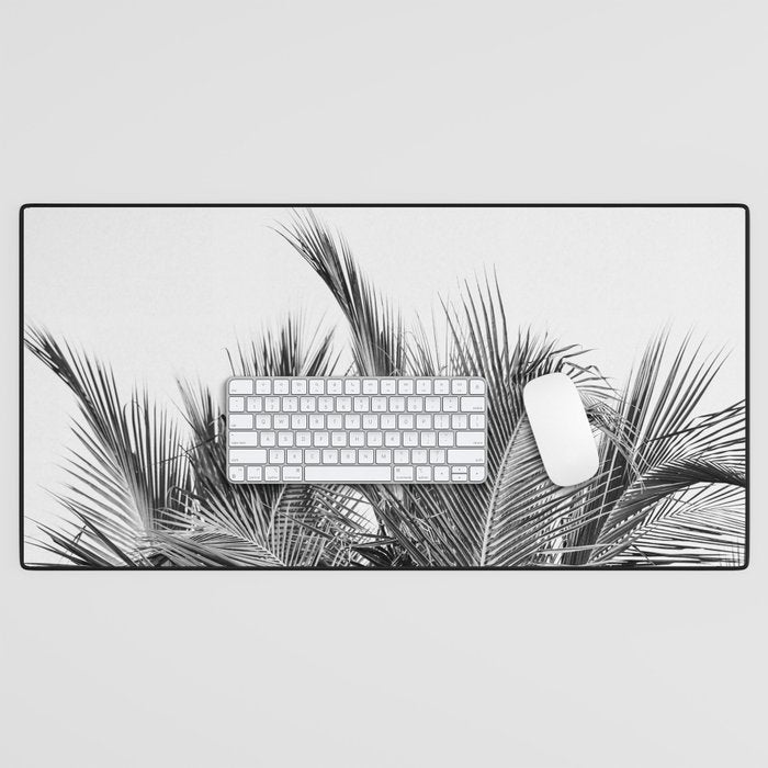 Tropical Black And White Photograph - No 13 Desk Mat Gallery Image 1