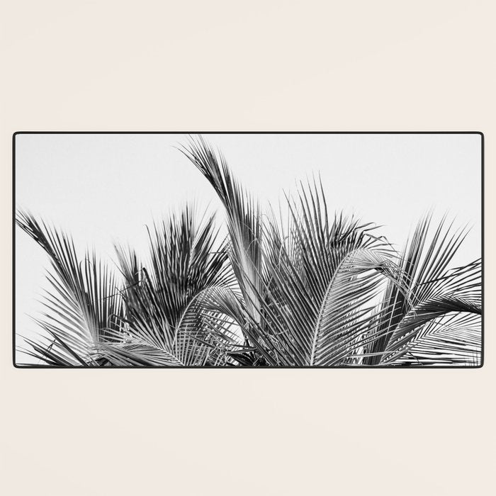 Tropical Black And White Photograph - No 13 Desk Mat Gallery Image 3