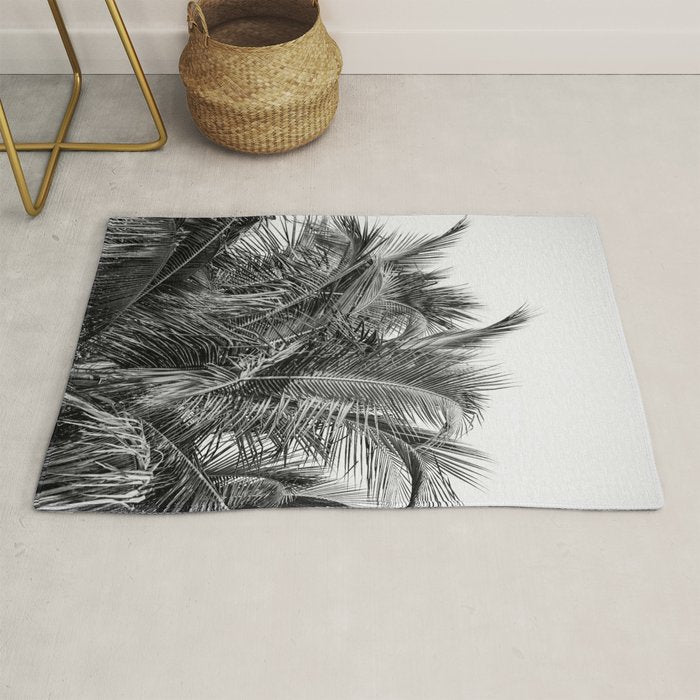Tropical Black And White Photograph - No 13 Rug Gallery Image 1
