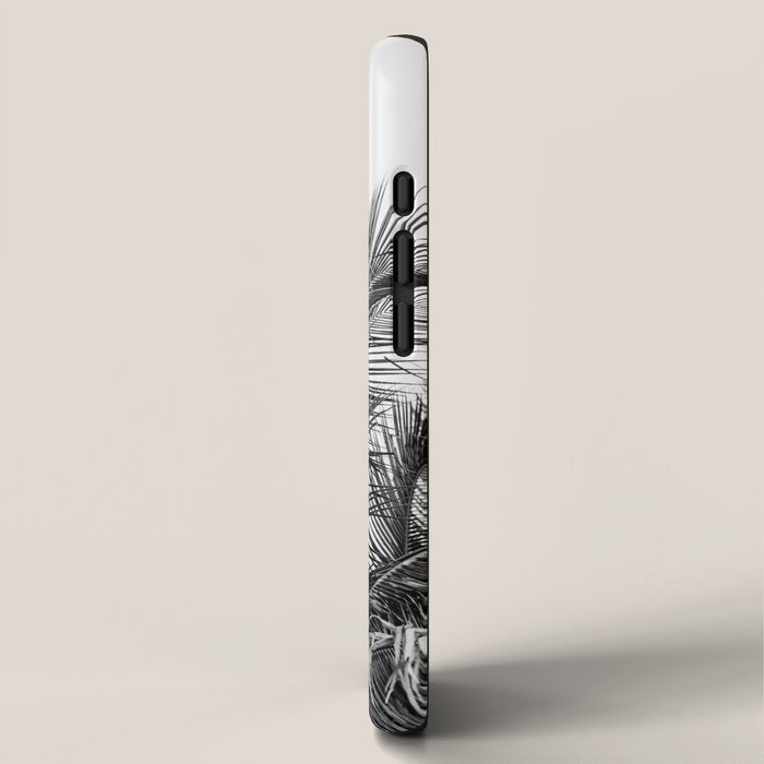 Tropical Black And White Photograph - No 13 iPhone Case Gallery Image 2