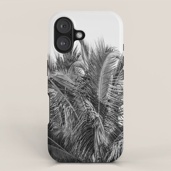 Tropical Black And White Photograph - No 13 iPhone Case Gallery Image 1