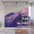 Pink hills abstract  Wall Mural Gallery Image 1