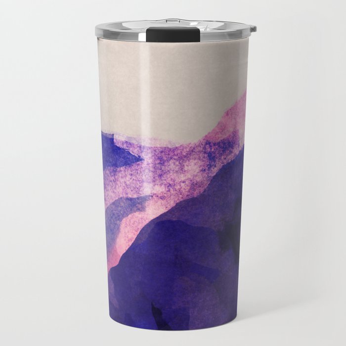 Pink hills abstract  Travel Mug Gallery Image 1