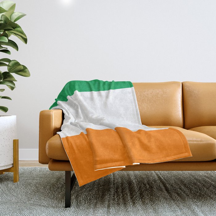Irish Flag - Flag of Ireland Throw Blanket Gallery Image 1