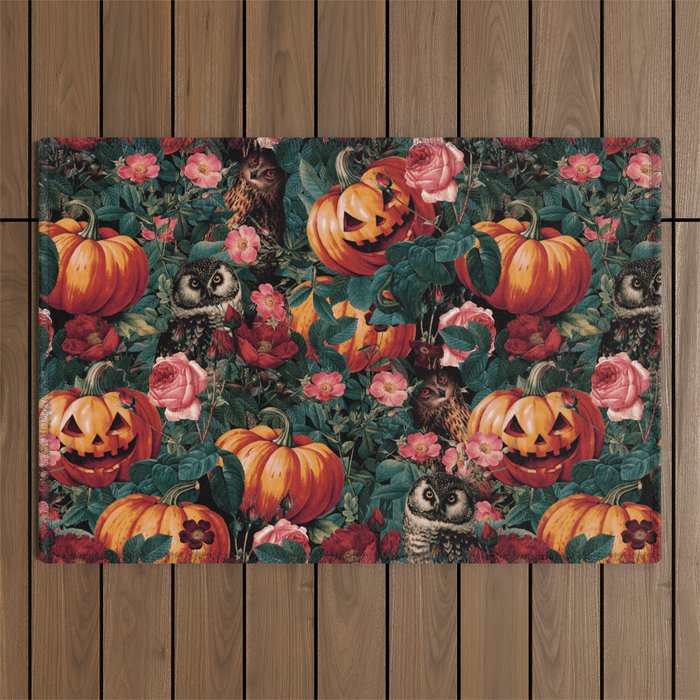 Owl Whisper in the Dark Outdoor Rug Gallery Image 1