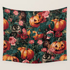 Owl Whisper in the Dark Wall Tapestry Gallery Image 4