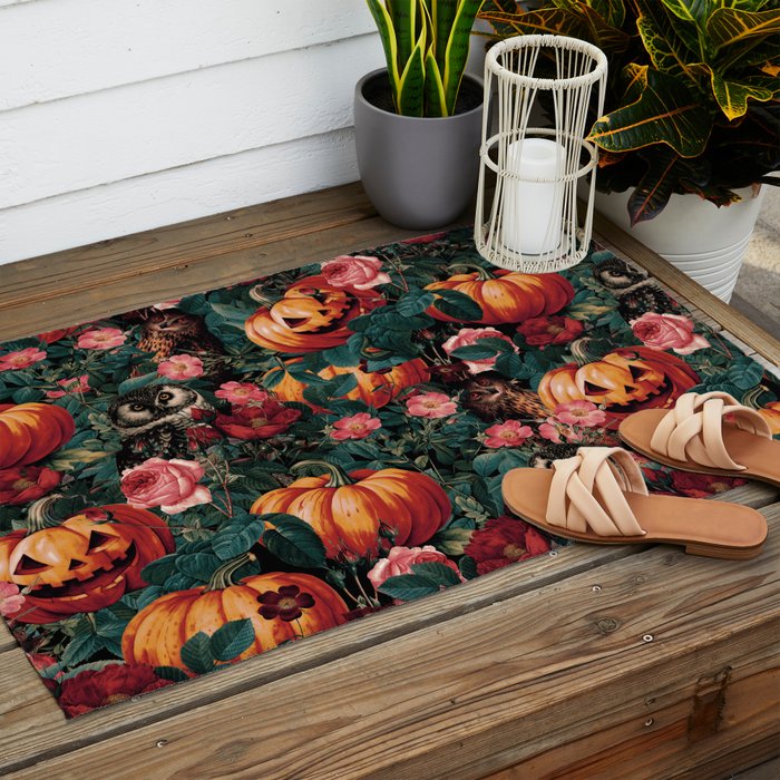 Owl Whisper in the Dark Outdoor Rug Gallery Image 2