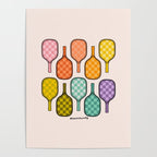 Rainbow Pickleball Paddles Poster Gallery Image 4