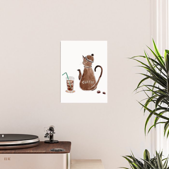 Iced Coffee Cat Poster Gallery Image 2