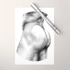 Peachy NOODDOOD Wrapping Paper Gallery Image 1