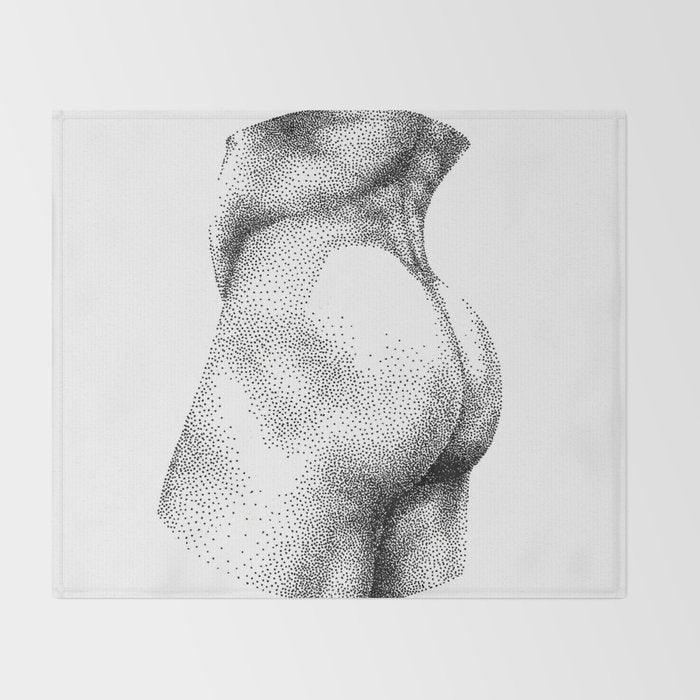 Peachy NOODDOOD Throw Blanket Gallery Image 2