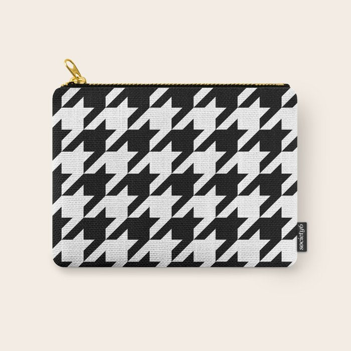 Classic Houndstooth Pattern Carry All Pouch Gallery Image 1