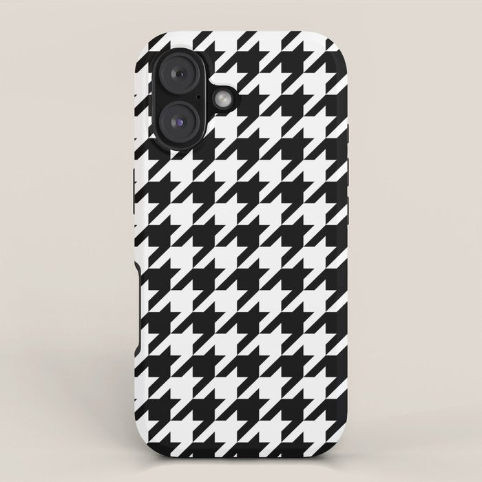 Classic Houndstooth Pattern iPhone Case Gallery Image 1