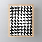 Classic Houndstooth Pattern Mini Art Print Gallery Image 1