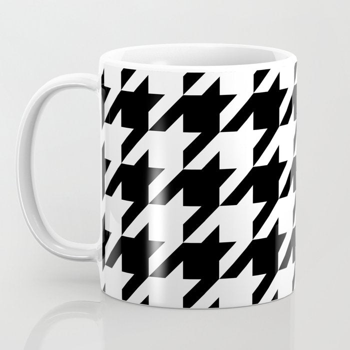 Classic Houndstooth Pattern Coffee Mug Gallery Image 3
