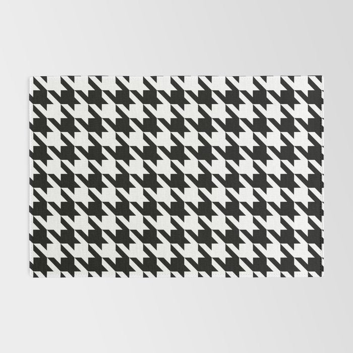 Classic Houndstooth Pattern Rug Gallery Image 2