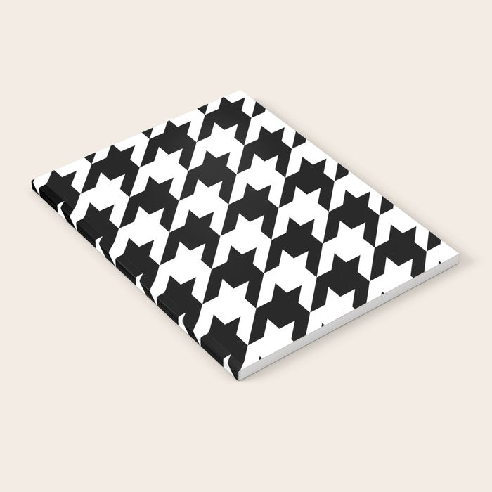 Classic Houndstooth Pattern Notebook Gallery Image 2