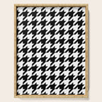 Classic Houndstooth Pattern Serving Tray Gallery Image 1