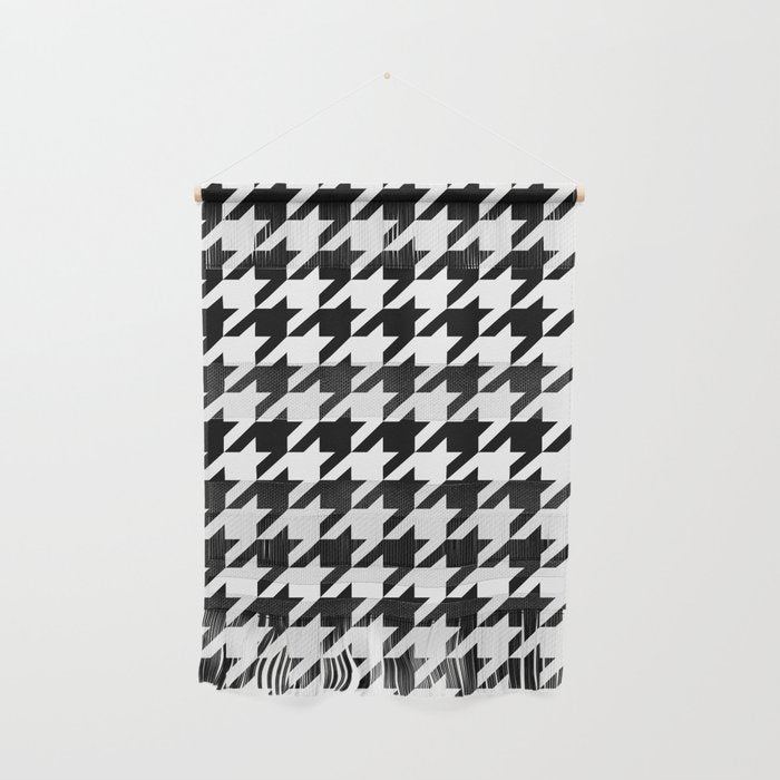 Classic Houndstooth Pattern Wall Hanging Gallery Image 1