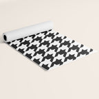Classic Houndstooth Pattern Yoga Mat Gallery Image 2