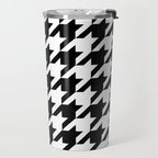 Classic Houndstooth Pattern Travel Mug Gallery Image 2