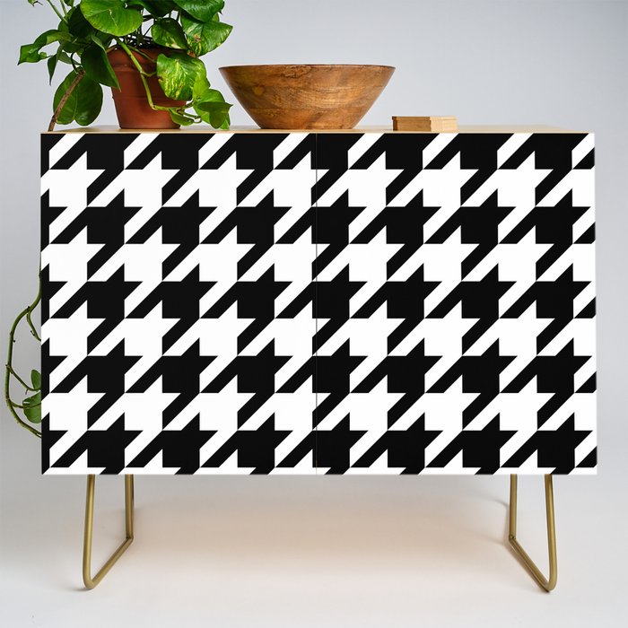 Classic Houndstooth Pattern Credenza Gallery Image 1