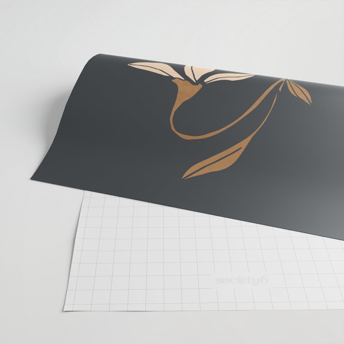 Minimal Abstract Art Vase Flower 6 Wrapping Paper Gallery Image 2