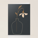Minimal Abstract Art Vase Flower 6 Stationery Card Gallery Image 2