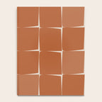 Midcentury Modern Flux Check Grid Pattern in Terracotta Tones Notebook Gallery Image 4