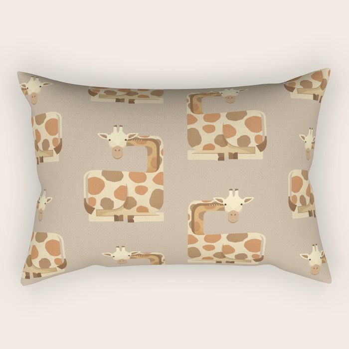 Whimsy Giraffe Rectangular Pillow Gallery Image 2