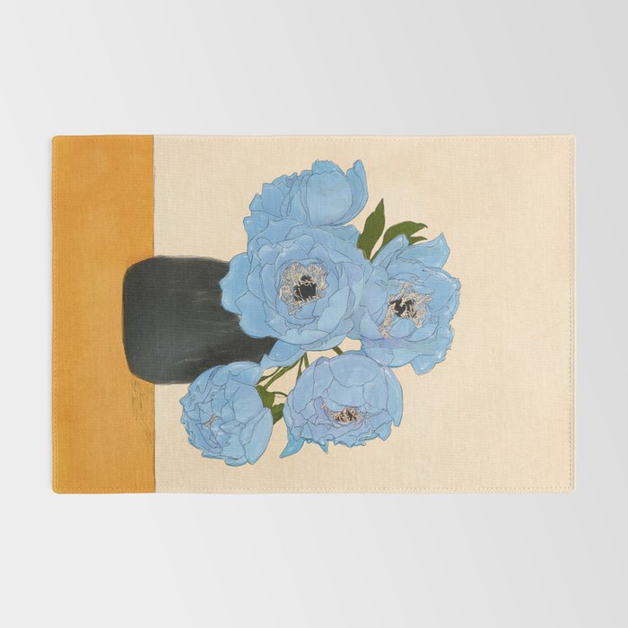 Bouquet Gift Blue Rug Gallery Image 2