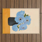 Bouquet Gift Blue Outdoor Rug Gallery Image 1