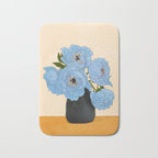 Bouquet Gift Blue Bath Mat Gallery Image 1