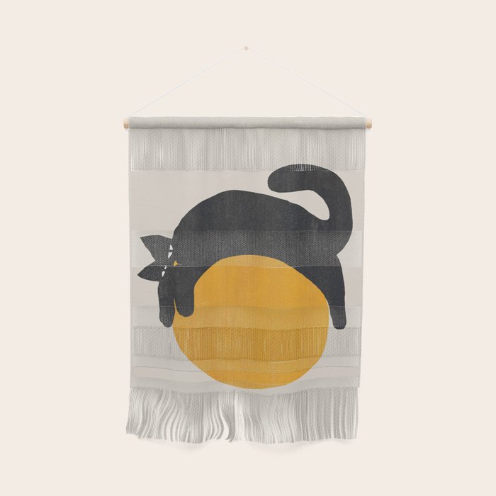 Cat with ball Wall Hanging Gallery Image 1