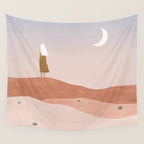 greet the dusk Wall Tapestry Gallery Image 4