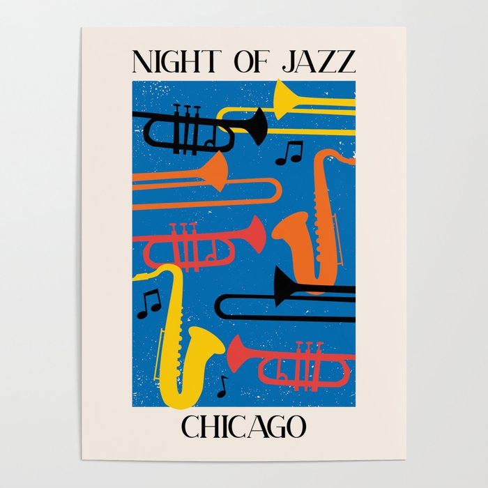 Chicago Jazz Night Poster Gallery Image 1