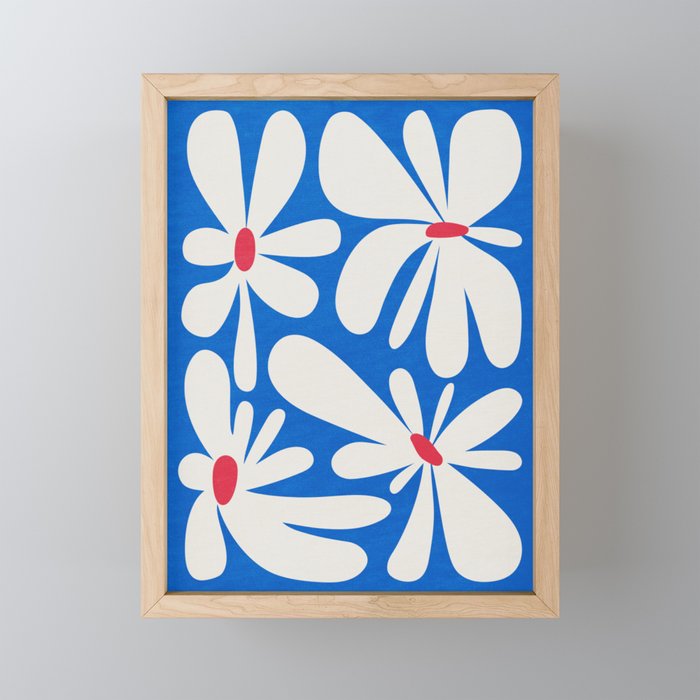 Bloom: Cobalt Blue Matisse Color Series 02 Mini Art Print Gallery Image 1
