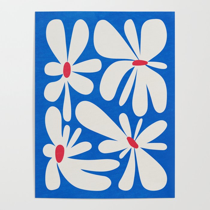 Bloom: Cobalt Blue Matisse Color Series 02 Poster Gallery Image 1