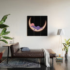 Moon Girl Wood Wall Art Gallery Image 2
