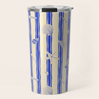 Vintage marine sea shell summer art pattern Travel Mug Gallery Image 1