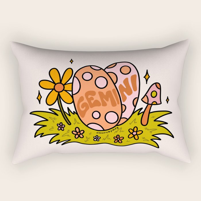 Gemini Easter Egg Rectangular Pillow Gallery Image 1