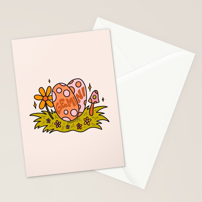 Gemini Easter Egg Stationery Card Gallery Image 2