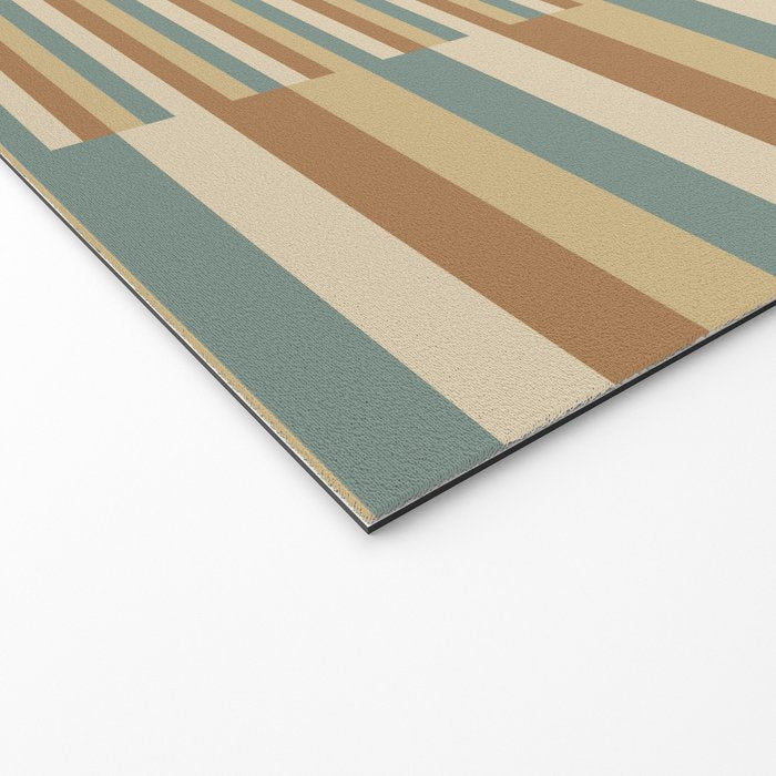 Mixed Stripes Pattern XXIII Natural Boho Welcome Mat Gallery Image 2