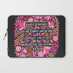 Always Remember - Pink & Charcoal Palette Laptop Sleeve Gallery Image 1