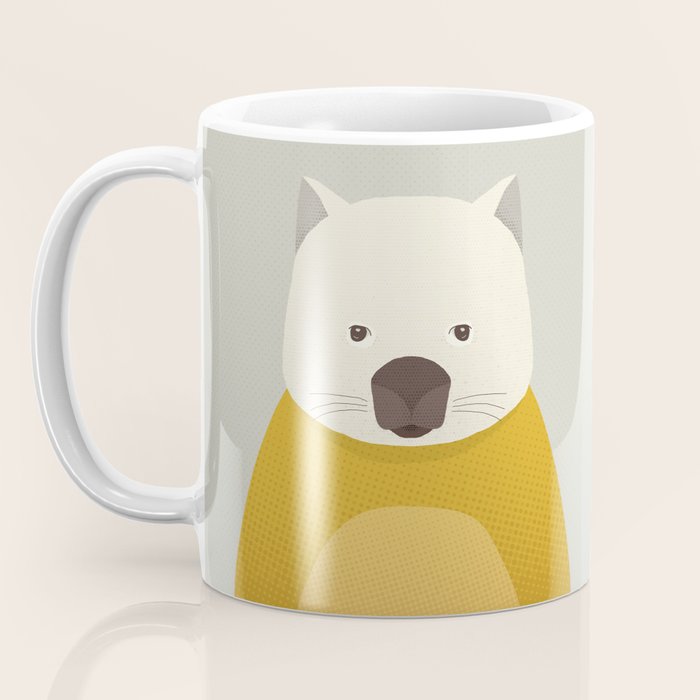 Whimsy Wombat, Animal Portrait Coffee Mug Gallery Image 3