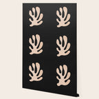 Noir Leaf: Mid Century Modern Matisse Edition Wallpaper Gallery Image 2